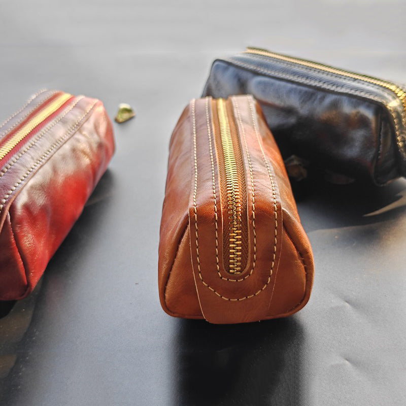 Retro Handmade Leather Storage Bag