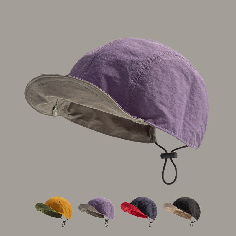 Retro Flip Hat Beret Casual Cap Adjustable Hat