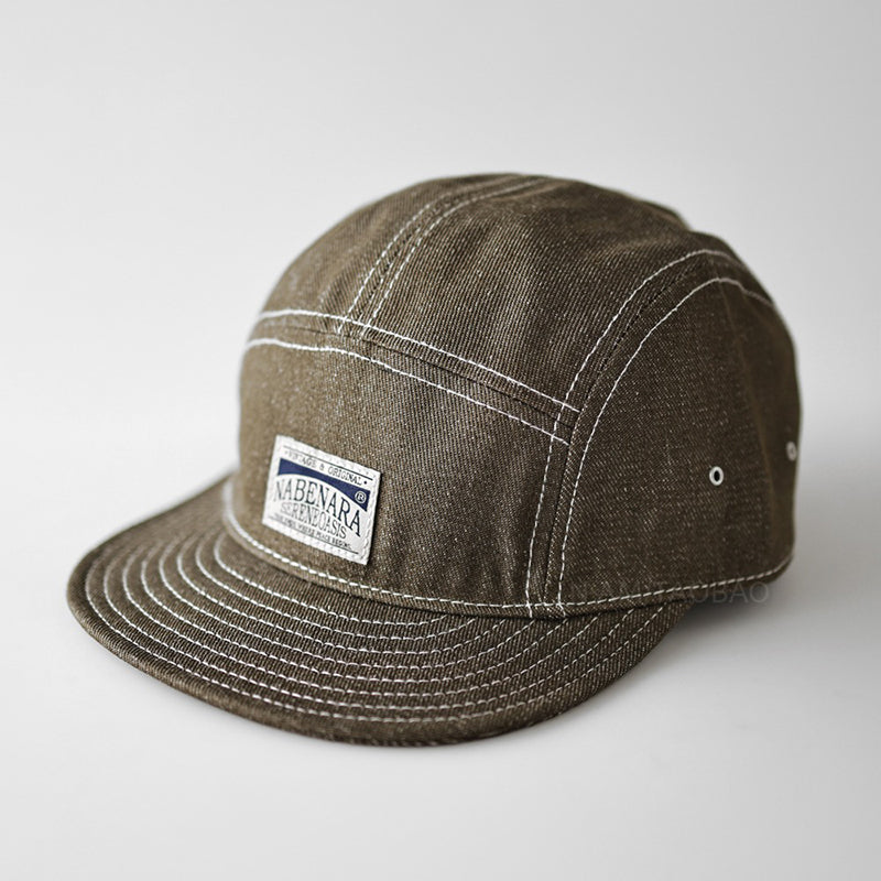 Retro Denim Flip Hat Beret Casual Cap Adjustable Hat