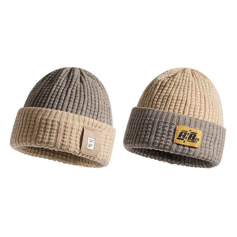 Vintage Winter Knitted Wool Beanie Hat