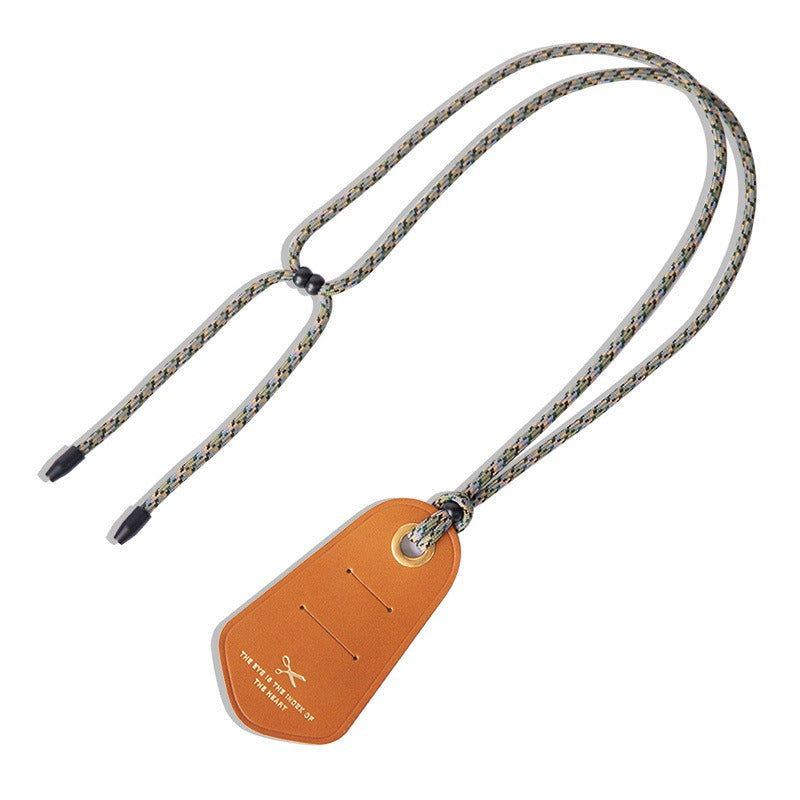 Retro Tanned Leather Portable Glasses Cord