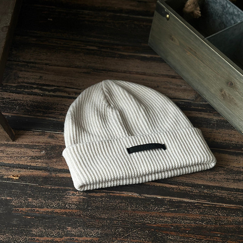 Vintage Winter Knitted Beanie Hat