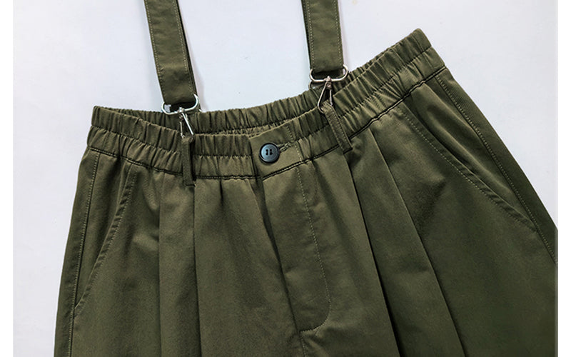 Retro Workwear Casual Wide-leg Jumpsuit