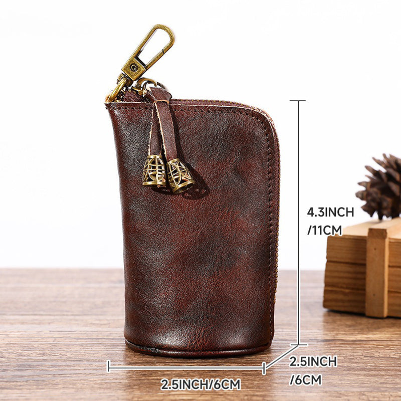 Retro Handmade Leather Key Bags Waist Bags
