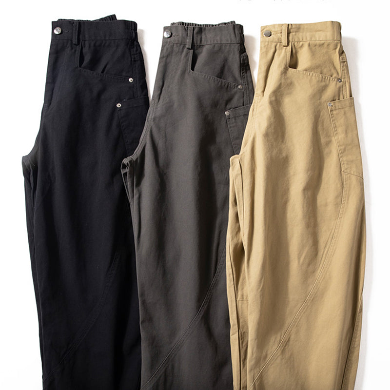 Retro Cotton Wide-leg Loose Trousers