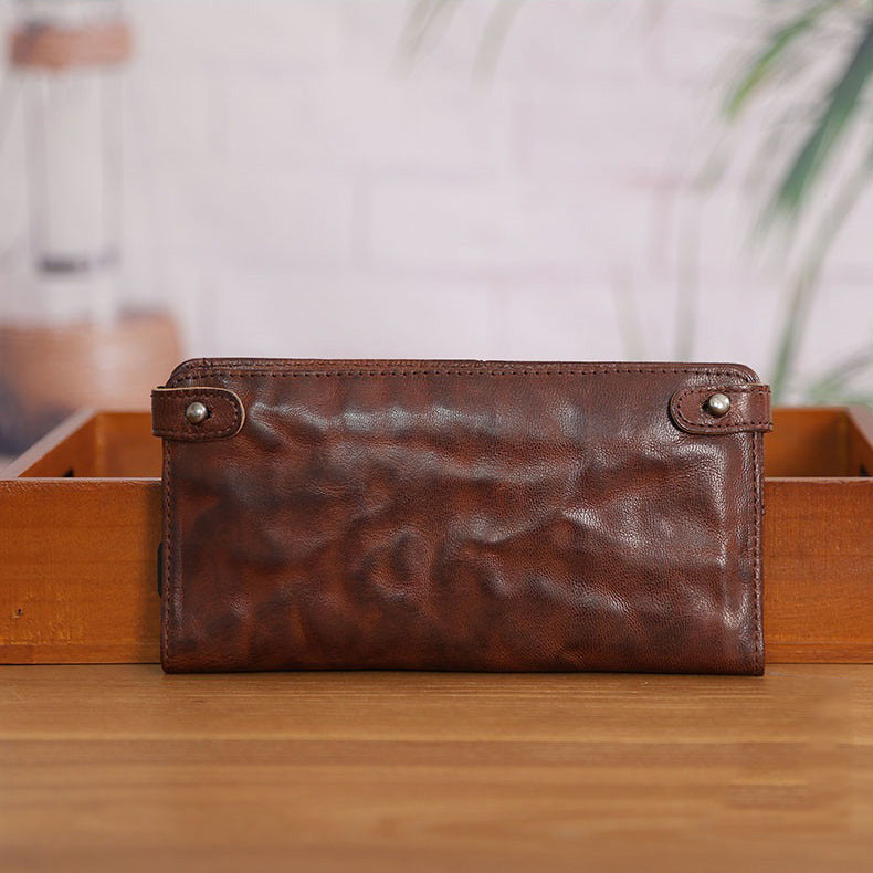 Retro Handmade Leather Multi-card Slots Wallets