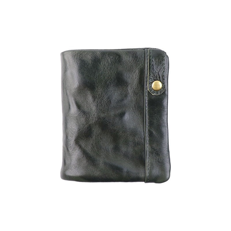 Retro Handmade Leather Card Holders Short Wallet
