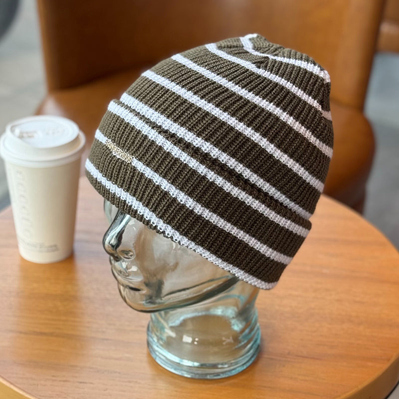 Retro Striped Knitted Hat