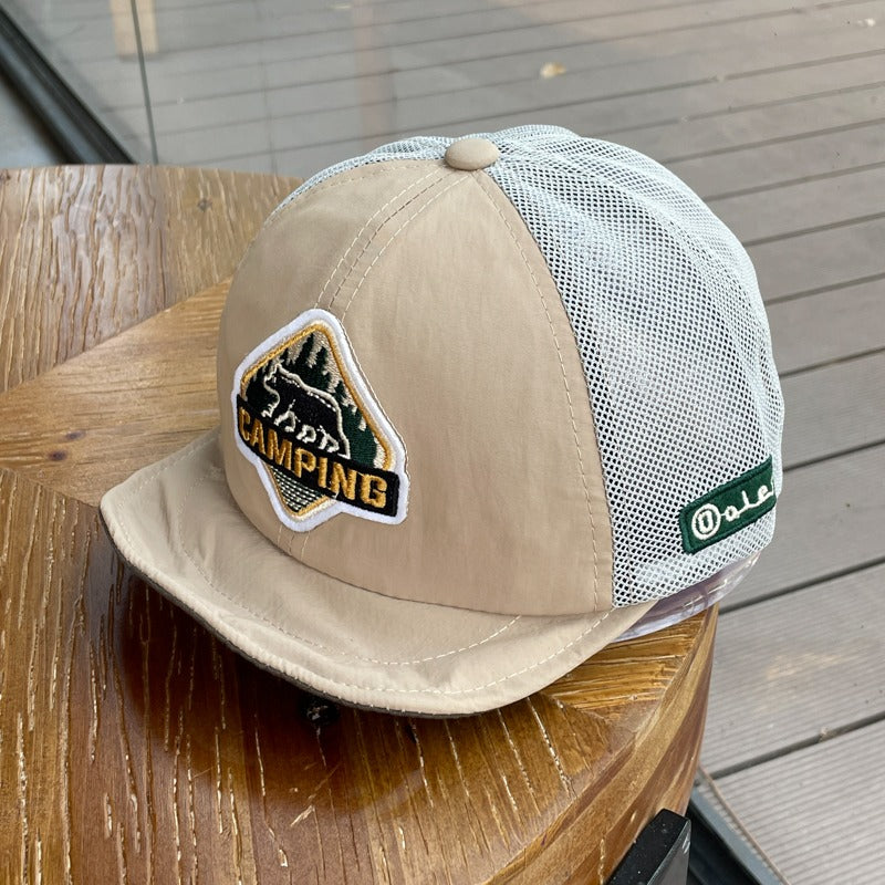 Retro Flip Hat Summer Breathable Quick-dry Cap