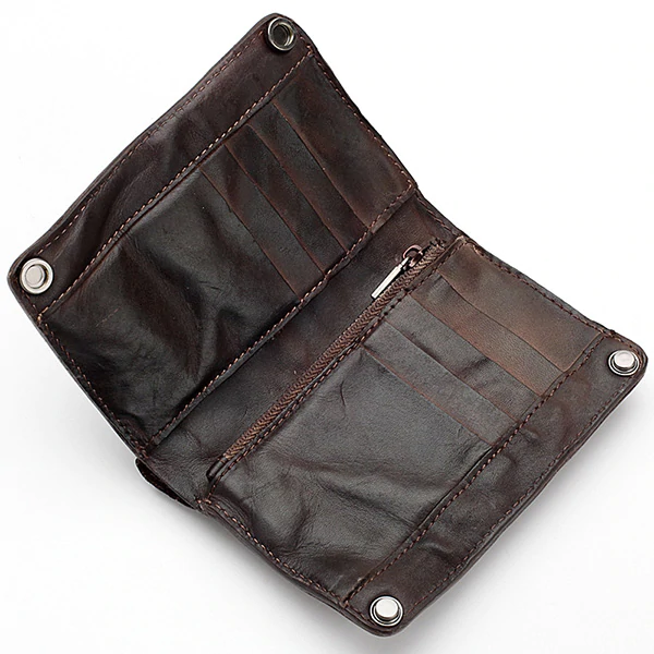 Retro Handmade Leather Wallet Multi-card Slots Wallet