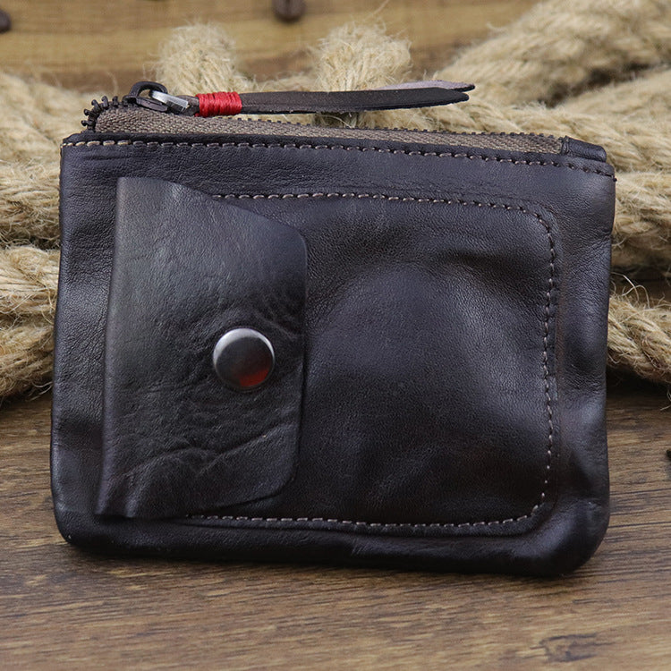 Retro Zipper Small Coin Bags Wallets