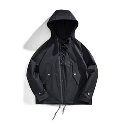 Retro Zipper Deck Hood Coat Outwears