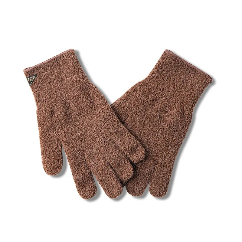Retro Full Finger Gloves For Men Autumn and Winter Touch Screen