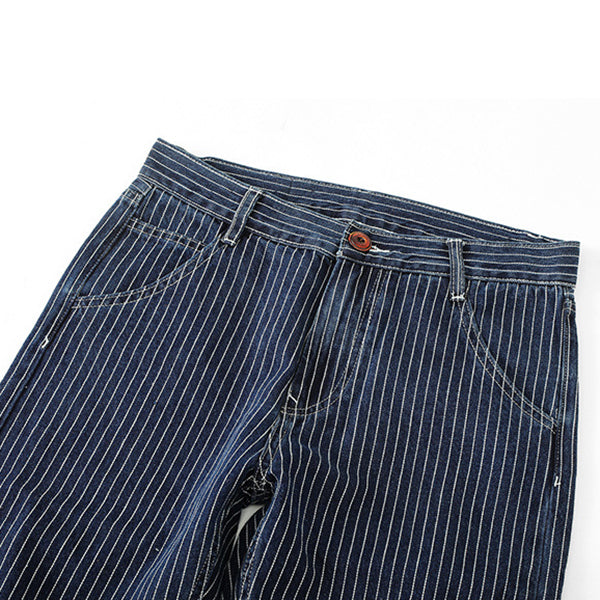 Vintage Style Striped Casual Pants
