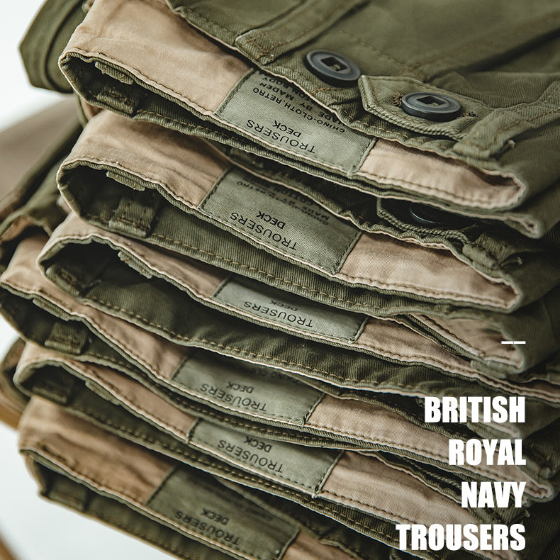 Retro Casual British Royal Navy Trousers