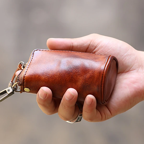 Retro Genuine Leather Card Holder Coin Bag