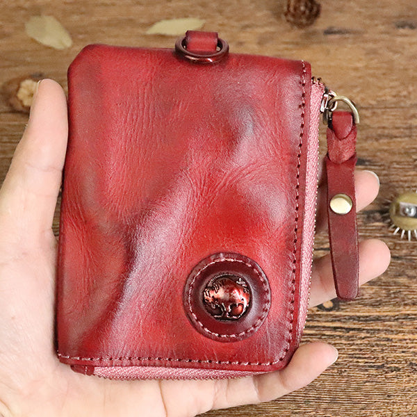 Handmade Retro Card Holder Leather Wallet