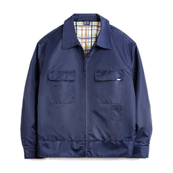 Retro Navy Blue Embroidery Work Jacket