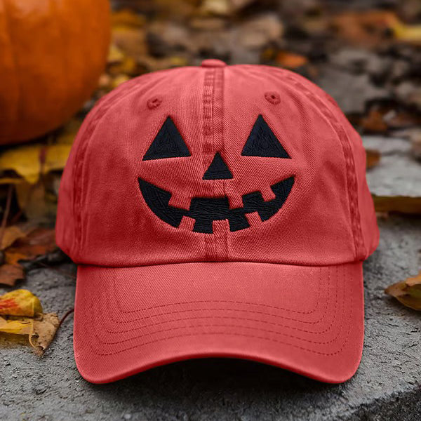 Retro Halloween Pumpkin Autumn Style Print Hat