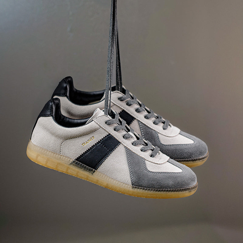 Retro Army Trainer Suede Shoes