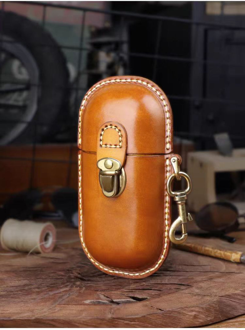 Retro Handmade Leather Glasses Case