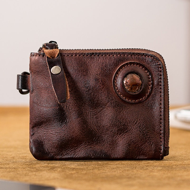 Handmade Retro Card Holder Leather Wallet