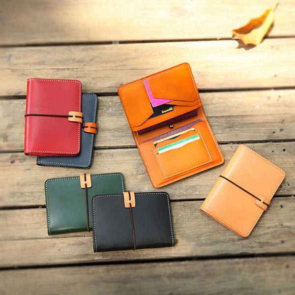 Retro Handmade Leather Card Wallets