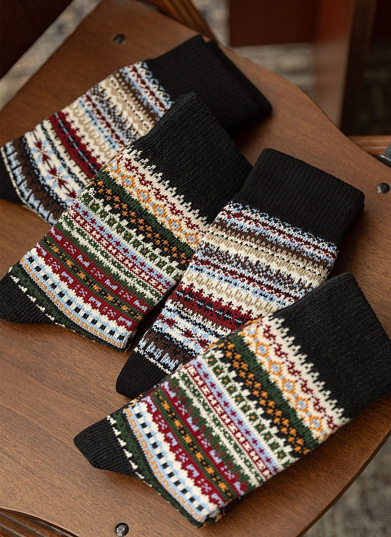 Men's Retro Ethnic Style Wool Socks