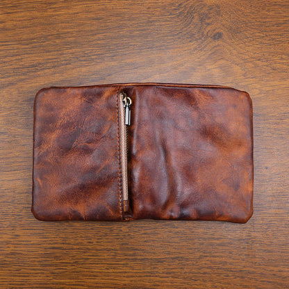 Retro Leather Handmade Short Wallets