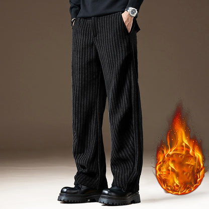 Large Size Retro Casual Striped Pants