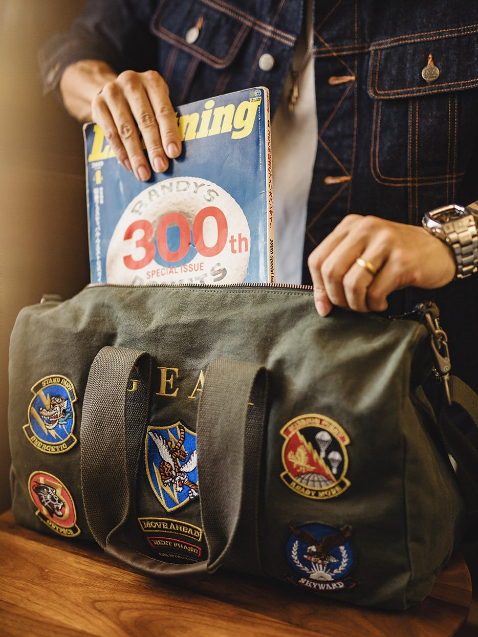 Vintage Large-capacity Tote bag Military Flight Bag