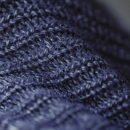 Vintage Winter Sailor Navy Knitted Beanie Hat