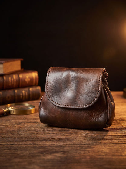 Retro Handmade Leather Card Holders Wallet