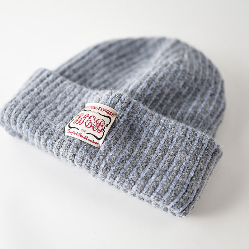 Retro Striped Knitted Hat