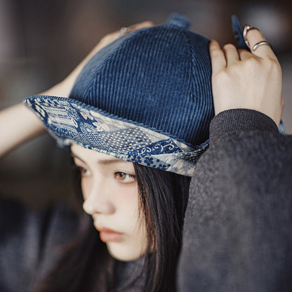 Retro Corduroy Windproof Ear Protection Hat