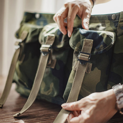 Retro Camouflage Tactical Crossbody Bag