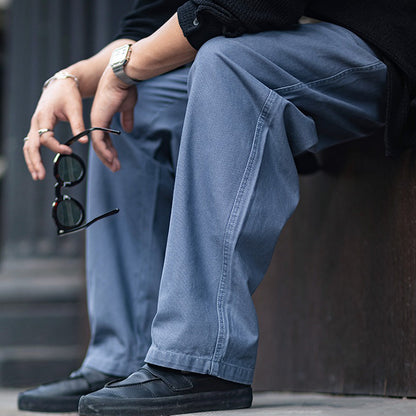 Retro Straight Overalls Loose Casual Pants