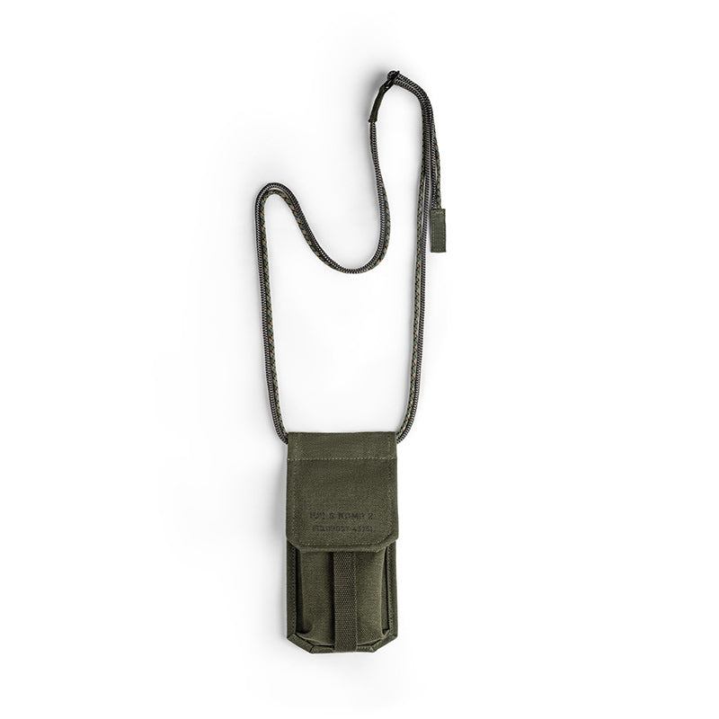 Retro Mini Phone Bag Military Green Canvas Crossbody Bag