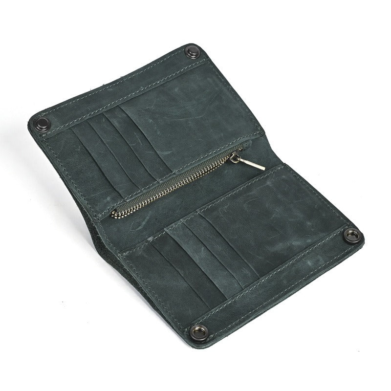 Retro Handmade Leather Wallet Multi-card Slots Wallet