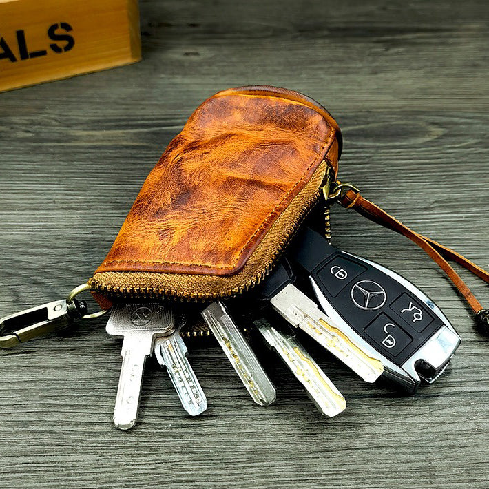 Retro Handmade Leather Key Bags Waist Bags