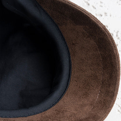 Retro Denim Suede Newsboy Hat Beret Painter Hat Accessories