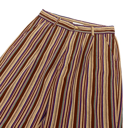 Retro Cotton Striped Casual Pants