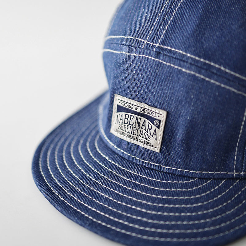 Retro Denim Flip Hat Beret Casual Cap Adjustable Hat