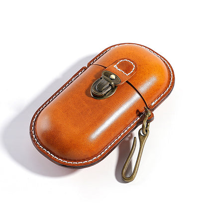 Genuine Leather Vintage Sun Glasses Box