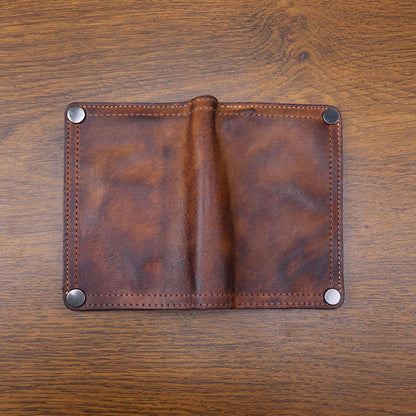 Retro Handmade Leather Wallet Multi-card Slots Wallet