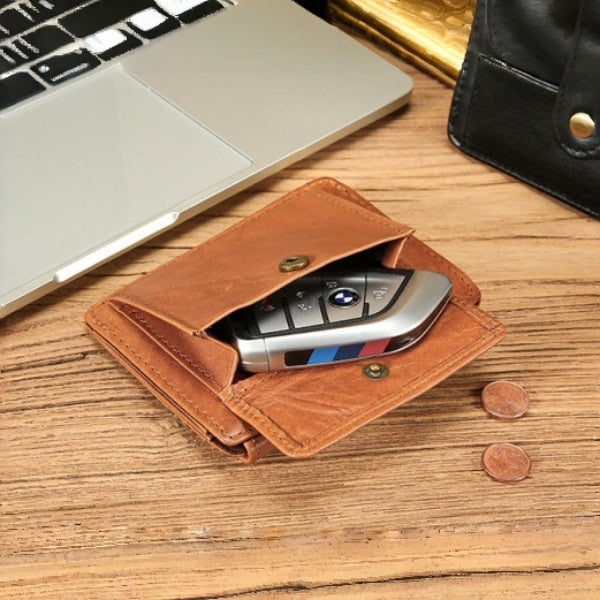 Retro Handmade Leather Card Wallets