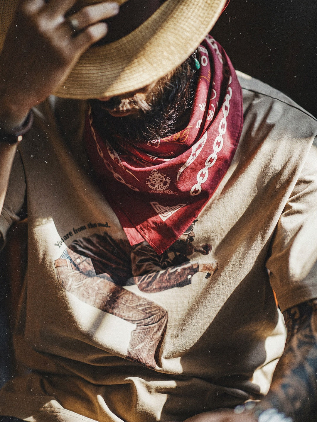Retro Printed Square Scarf Accessories Cotton Handkerchief