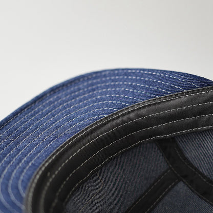 Retro Denim Flip Hat Beret Casual Cap Adjustable Hat