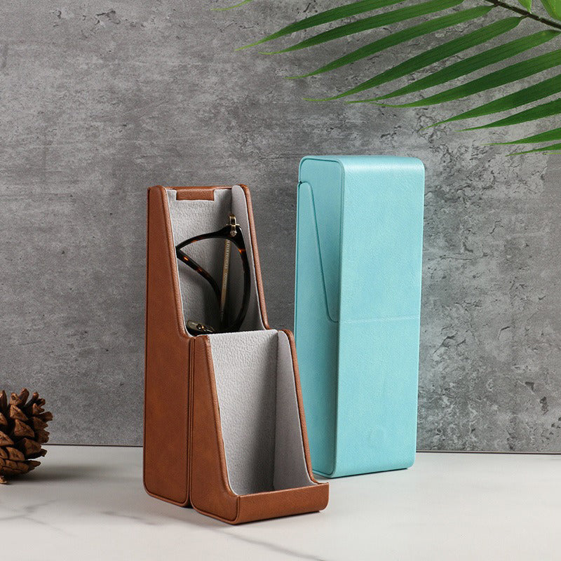 Retro Tanned Leather Glasses Case