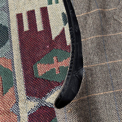 Retro Large Size Wool Herringbone Waistcoats